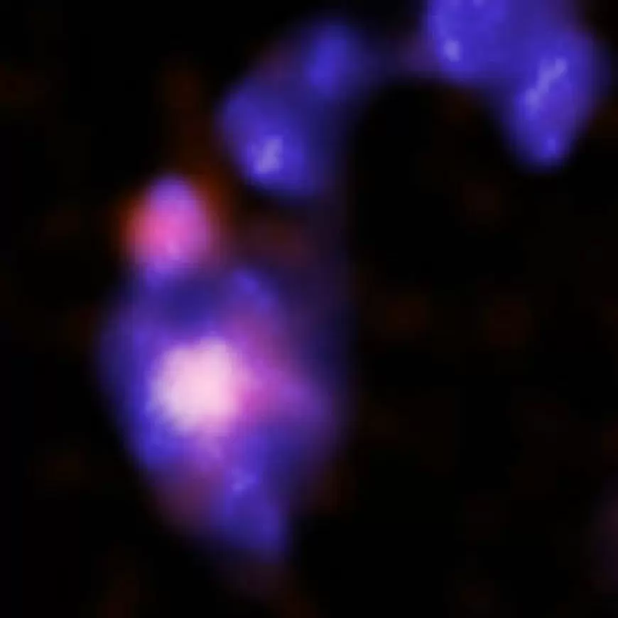 NASA's Chandra Discovers Giant Black Holes on Collision Course